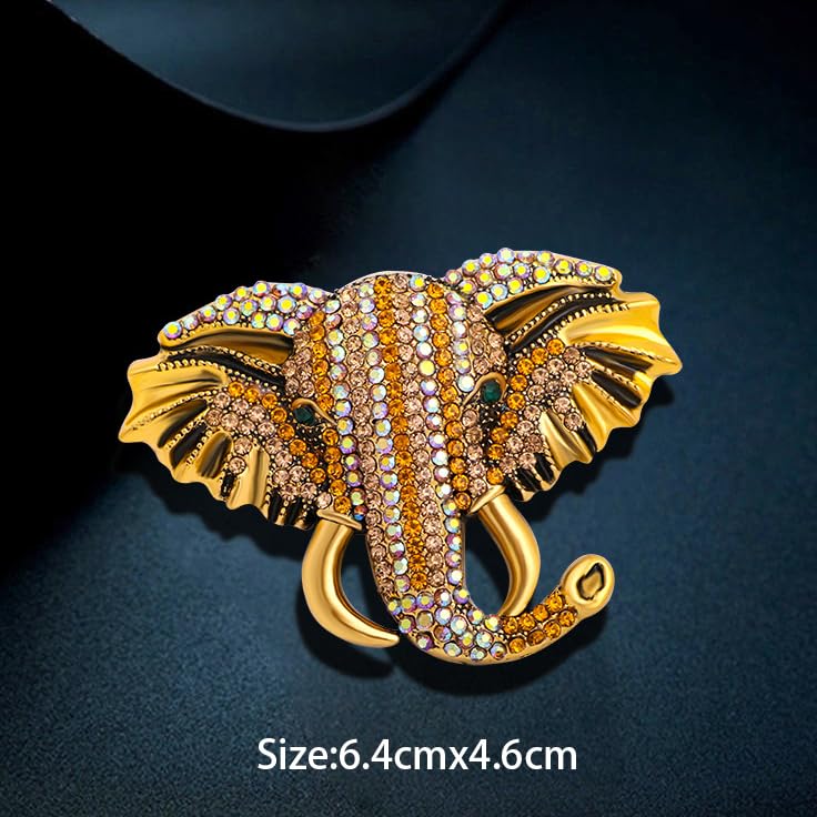 Image of Animal Brooch for Men Vintage Metal Wildlife Lapel Pin Suit Jacket Badge Fashion Accessories for Men