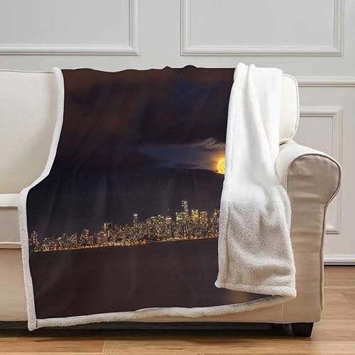 Miniatura 7 de Impresiones de fotografía escénica Cobijas Calientes para Invierno, mantas de pícnic, acogedora decoración de habitación para decoración de