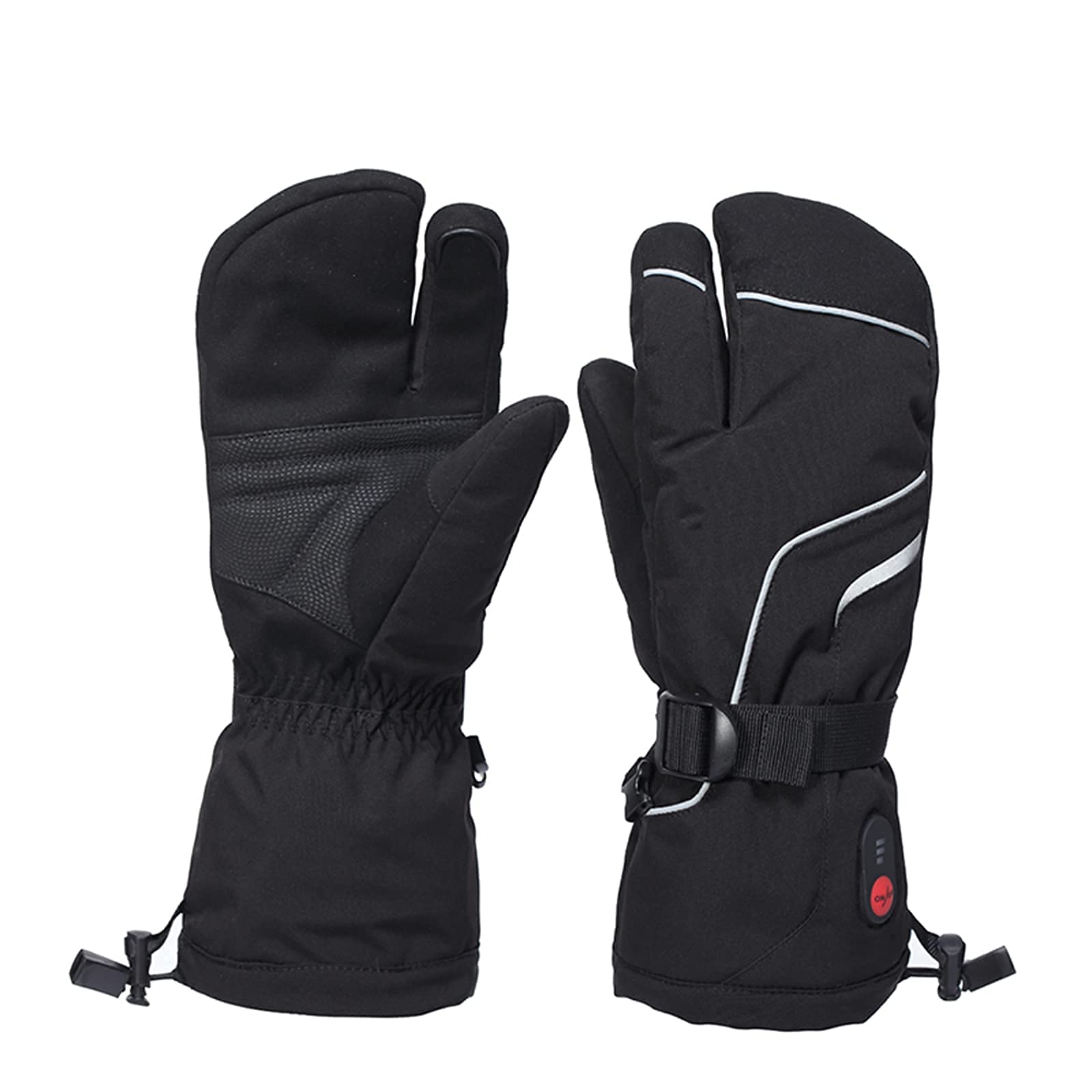 Gants chauffants 3 doigts pour le ski et le vélo lors des sorties hivernales