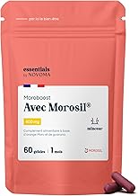 Morosil® 400 mg with Guarana, Powerful Fat Burner and Hunger Supplier, 60 Vegetable Capsules, 1 Month Cure, Slimming Food Supplement, Made in France, Essentials by Novoma
