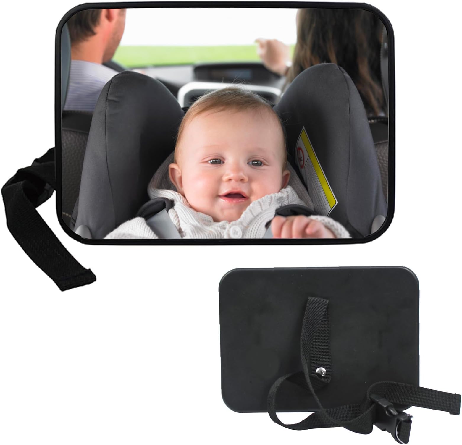 MONOJOY Baby Car Mirror for Back Seat, Baby Car Seat Mirror, Safety