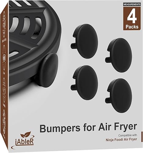 iAbler Patas de goma para freidora de aire Ninja, parachoques de goma de repuesto para freidora de aire, pies de silicona para freidora de aire
