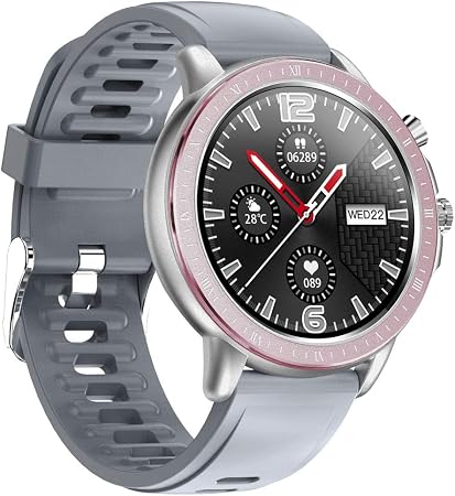 SYNC RAY Smartwatch SW23 Plata - Multideportivo Compatible con iOS y  Android, Resistente al Agua IP67, Monitor