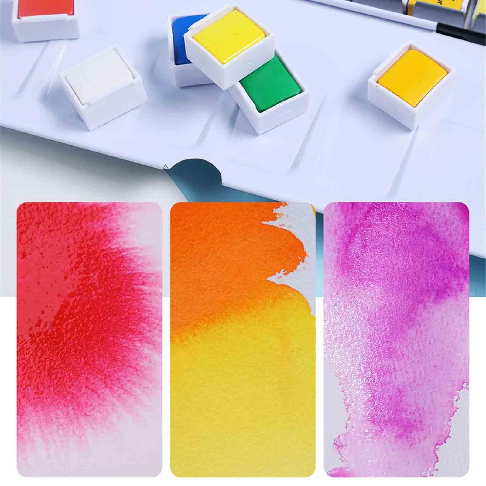 Zestaw Farb Do Podróży Wszystko W Jednym Mini Zestaw Akwarelowy Mocz I Maluj Zawiera Paletę Dla Artystów Szkicowanie En Plein Air(48 colours)