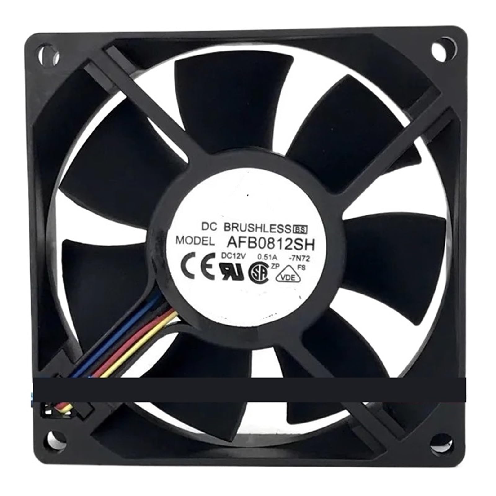 LZIKKGKI AFB0812SH 12V 0.51A 80 * 80 * 25MM 8CM Cooling Fan(3wire B2)