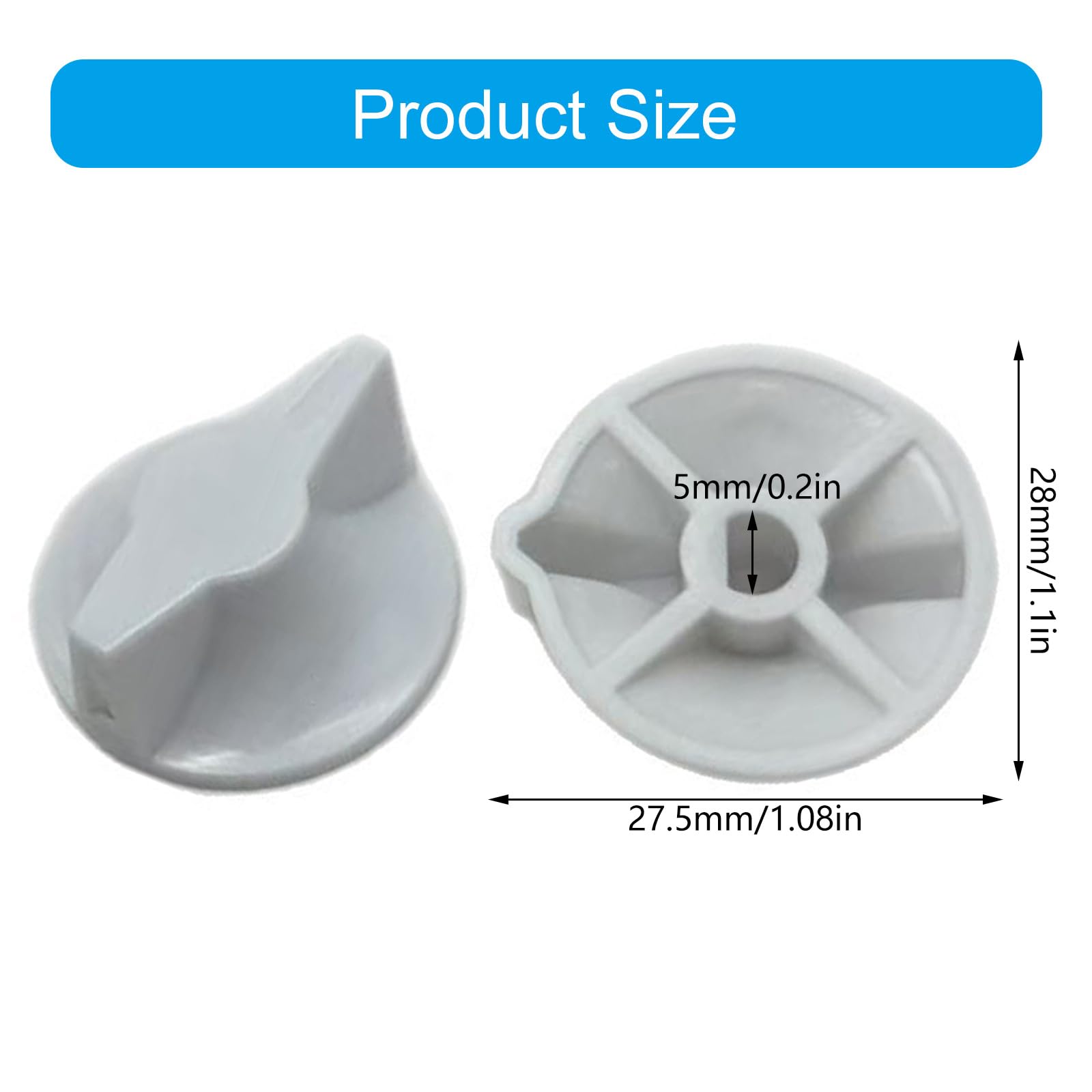 Interruptores giratorios de reemplazo con temporizador, perilla para ventilador de baño 146MT574, fácil agarre y botón de control preciso