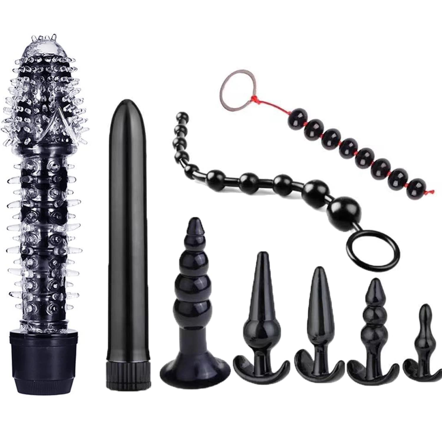 Analplug Set Mit Tragen auen Fetisch Masturbation Silikon Butt Plug Dildo  Bondage SM Sexspielzeug 9 Stck fr Mnner Frauen Paare Anfnger  Profi-nutzer Schwarz : Amazon.de: Drogerie & Krperpflege