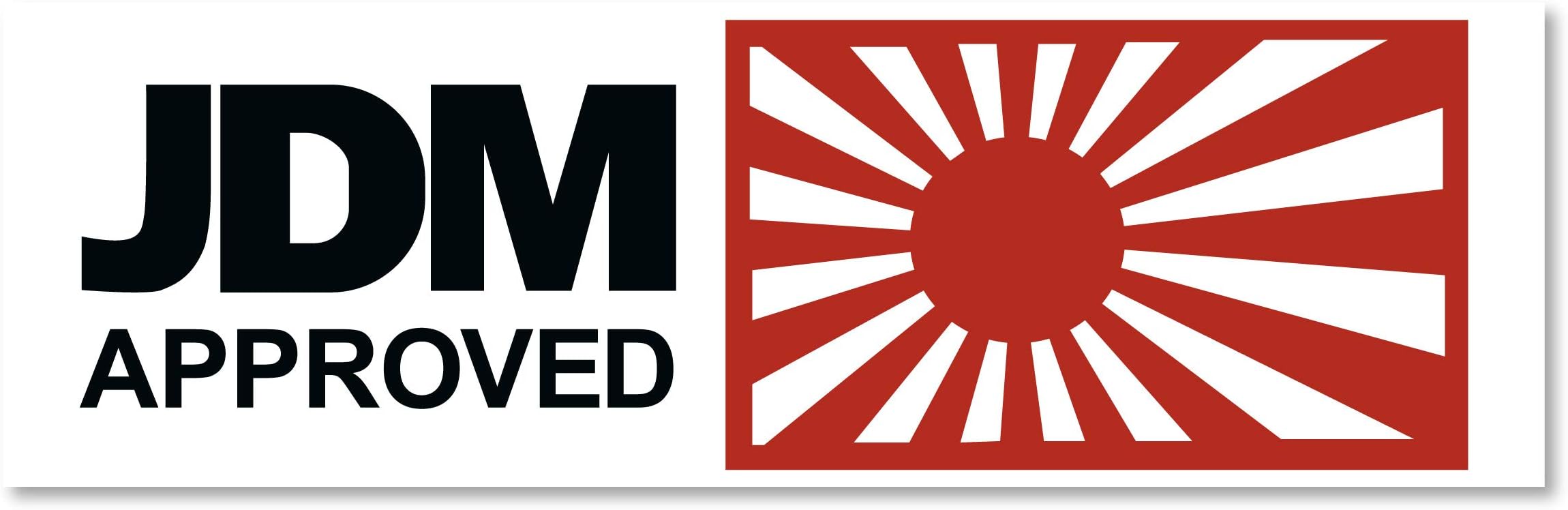 Japanese Domestic Market (JDM) Approved automotive car deal. Printed on Orafol long lasting waterproof Vinyl Sticker. Perfect for Toyota, Honda, Mazda, Nissan & Subaru. Easy to Remove Without Residue.