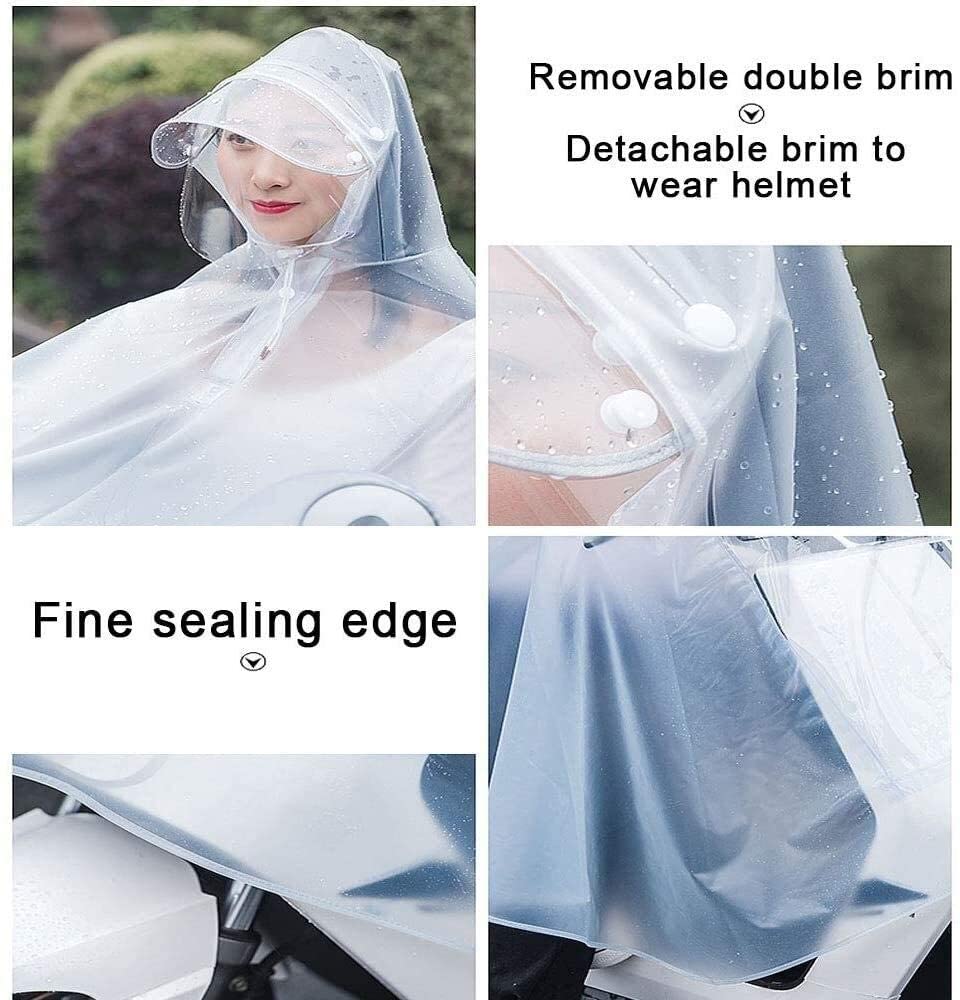 Poncho rowerowe Męskie damskie Kolarstwo Rowerowe płaszcze przeciwdeszczowe Peleryna przeciwdeszczowa Poncho Wiatroszczelny płaszcz przeciwdeszczowy z kapturem Pokrowiec na hulajnogę (zielony 3XL)