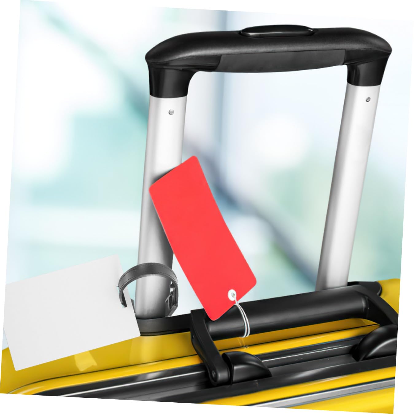 CALLARON 40pezzi Etichette Valigia Vuote Per Stampa Termica Tag Personalizzabili Per Bagagli Facili Da Utilizzare e Riutilizzabili Per Viaggi e Crociere Materiale Resistente e Leggero