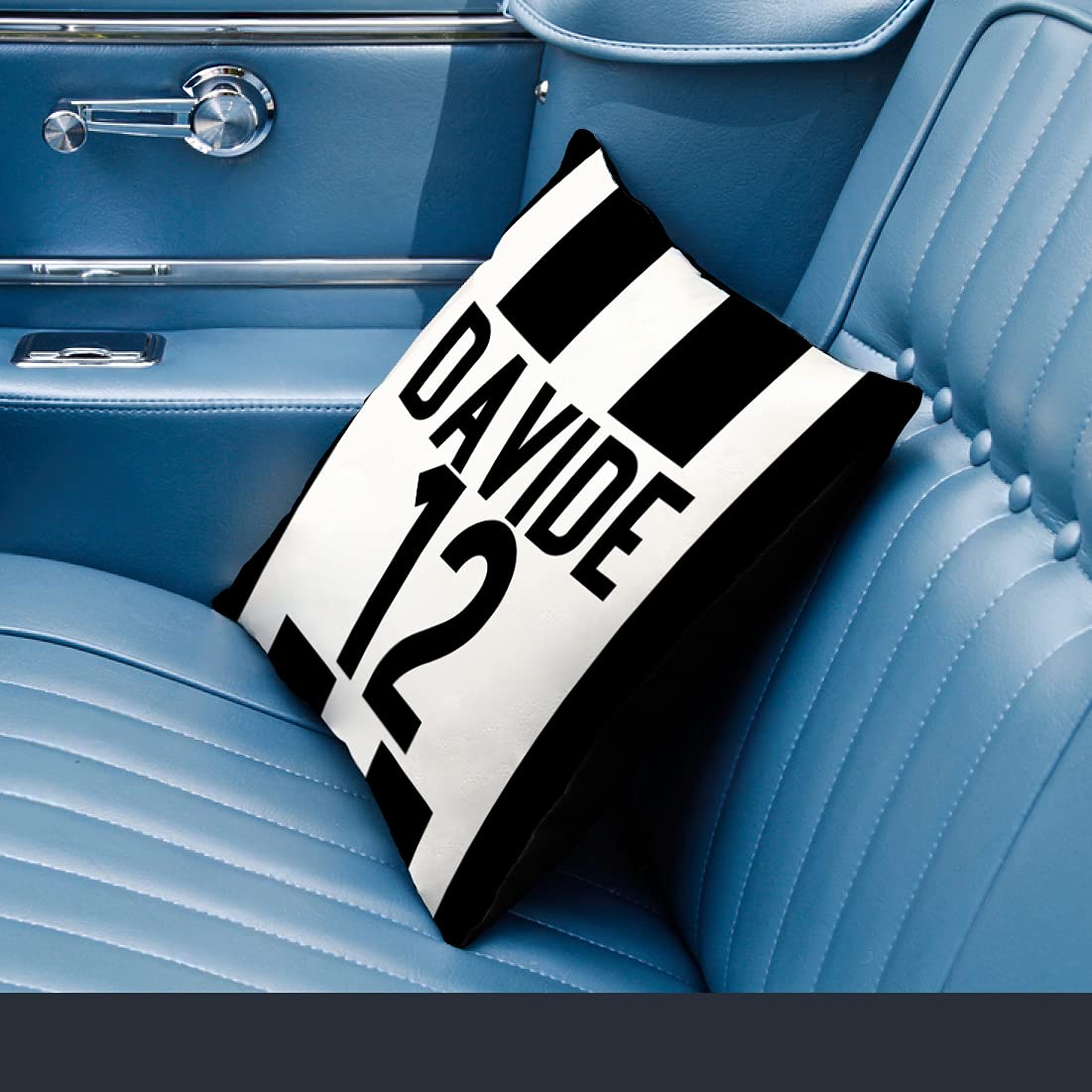 Cuscino Personalizzato Napoli Calcio, 40x40 Cm, Con Nome E Numero, Stampa Sublimatica - 7