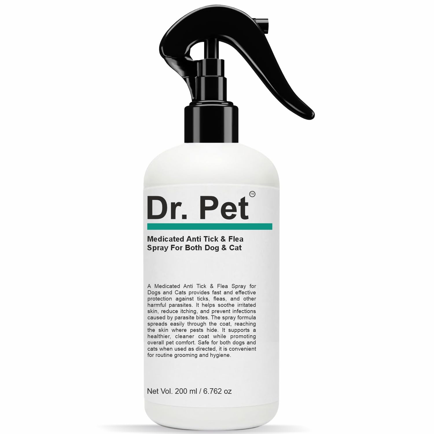 Dr. Pet Medicated Anti Tick & Flea, Flea Egg Spray for Both Dogs & Cats | 3× Fast-Acting, Long-Lasting, Guaranteed Results | Treatment, Preventive, Ectoparasites Killer and Repellent Spray | 200 ml-image-16