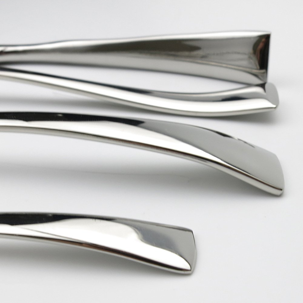 Set di posate in argento, 24 pezzi, set da tavola in acciaio inossidabile, spesso, coltello cena, forchetta, stoviglie pranzo occidentali for 6 persone