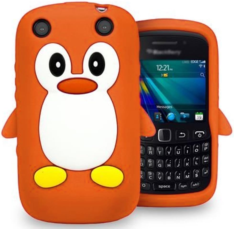 Funky 9320 Orange Penguin Style Case For Blackberry Curve 9320 / 9220 / 3G AOA Cases™ Cute Back Cover