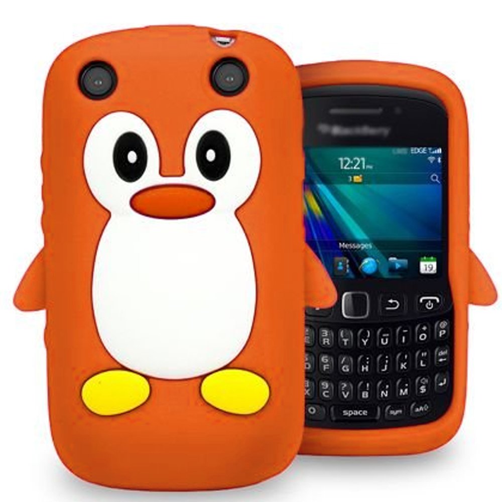Funky 9320 Orange Penguin Style Case For Blackberry Curve 9320 / 9220 / 3G AOA Cases™ Cute Back Cover