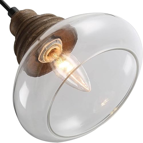 Miniatura 7 de Luces colgantes para isla de cocina, iluminación colgante de cocina sobre la isla con vidrio transparente, modernas lámparas colgantes de vidrio de