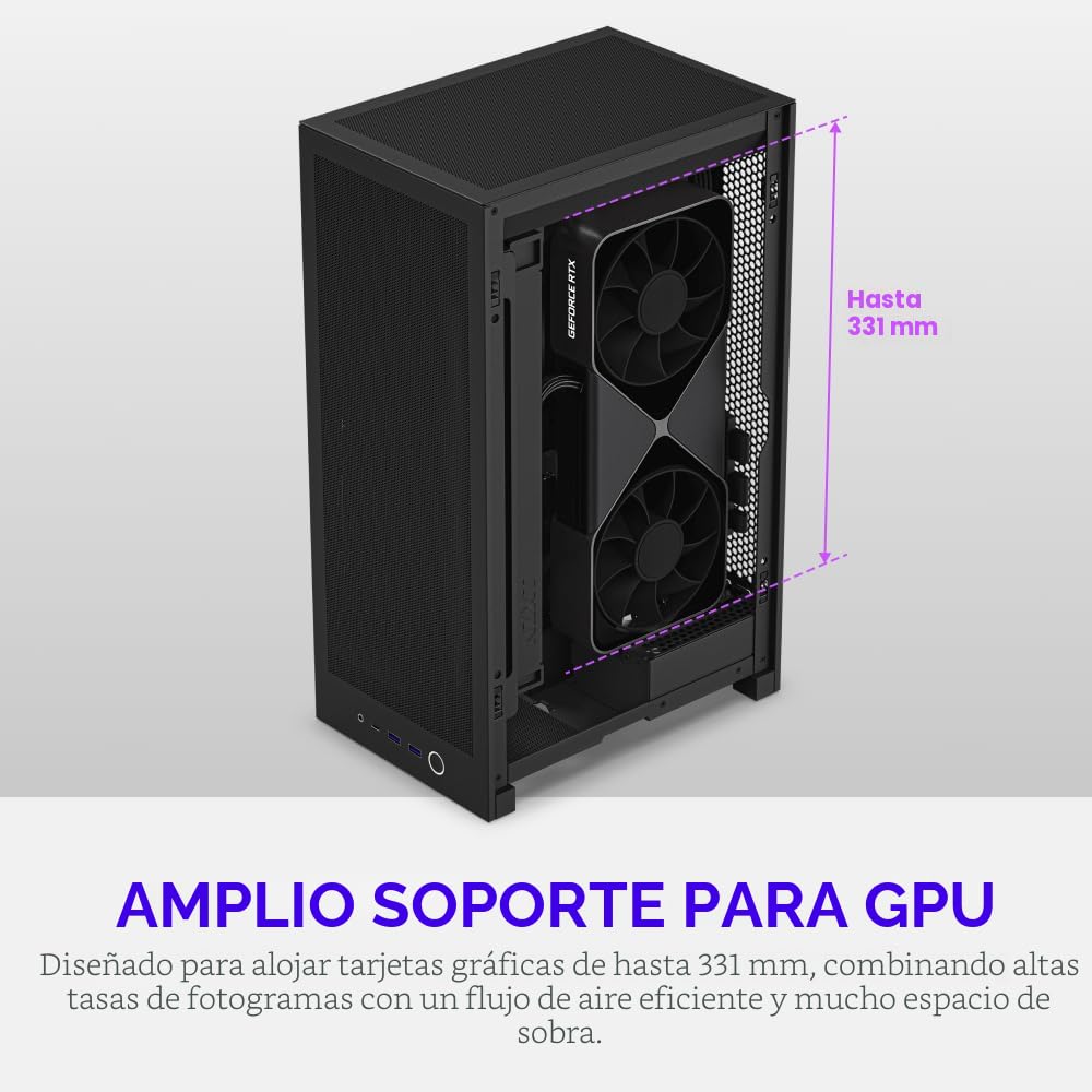 Amazon.com: NZXT H2 Flow - Carcasa para PC Mini-ITX de 20,7 L de