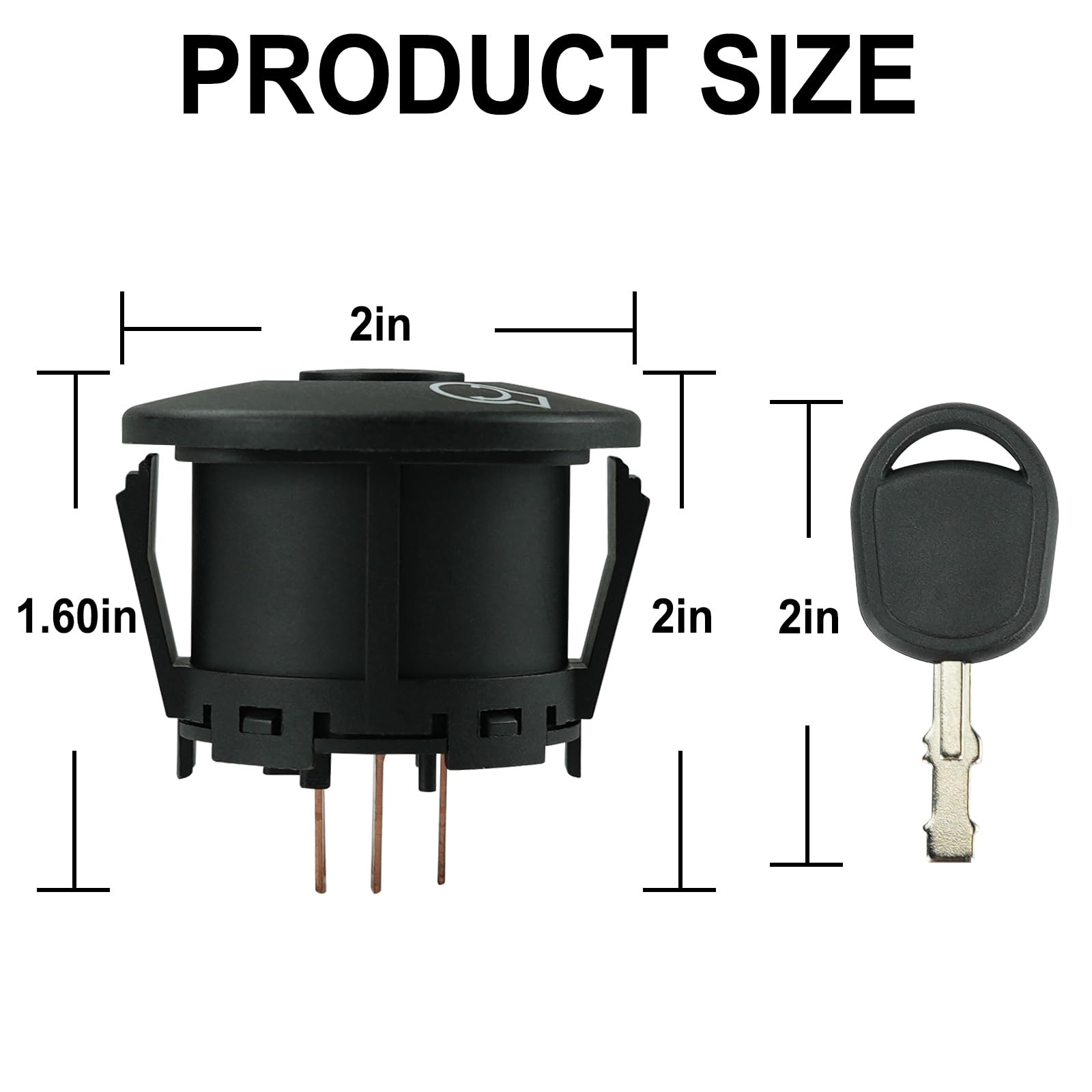 Interrupteur D'Allumage 925-04659 / 725-04659 Avec 2 Clés - Compatible MTD Craftsman Ariens Bad Boy Murray LT5 CR12