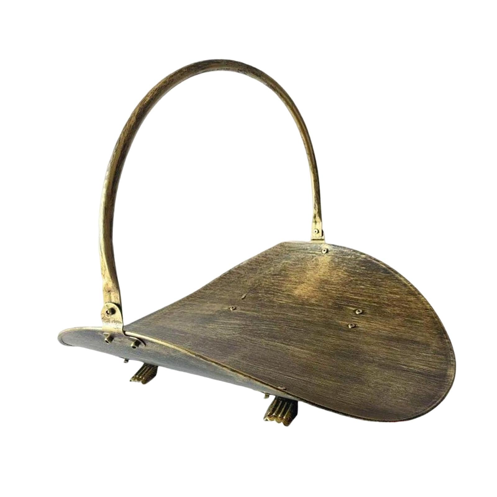 Fireplace Log Holder Sturdy Container for Fire Wood Portable Metal Wood Rack