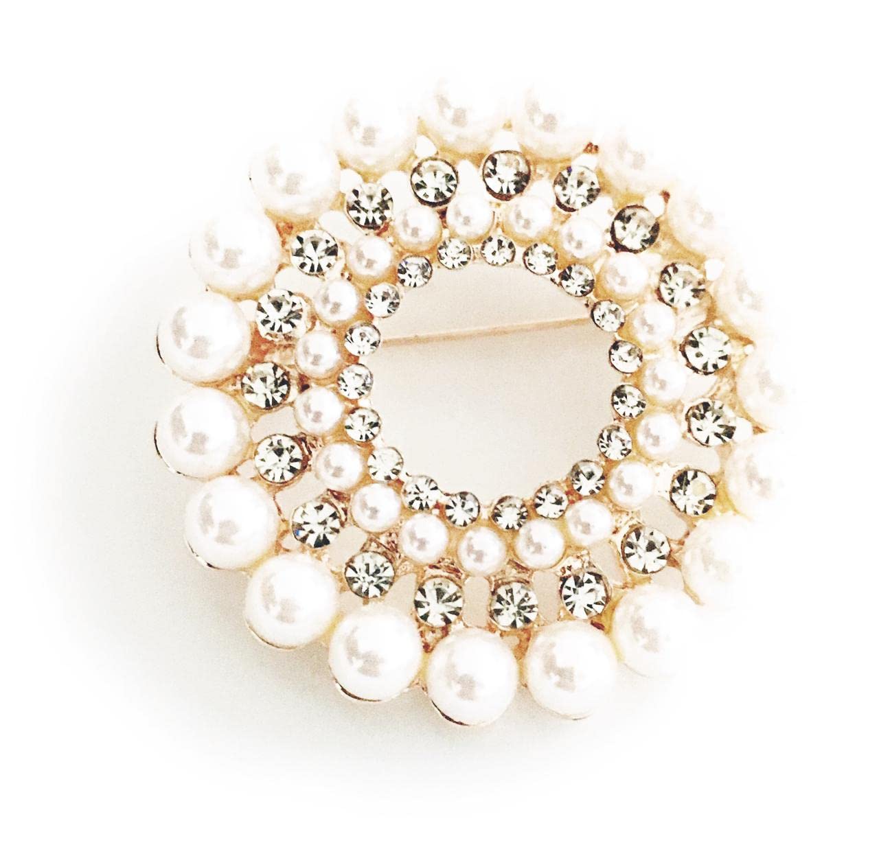 See full amazon price history chart for pearls brooch pins for women girls round shape gold colour bridal saree pins (pack of 1) with white stones and pearls wedding party dress suit pins pearls brooch pins for women girls round shape gold colour bridal saree pins (pack of 1) with white stones and pearls wedding party dress suit pins (B0C1PCJZRM) Amazon Price History, Amazon Price Tracker