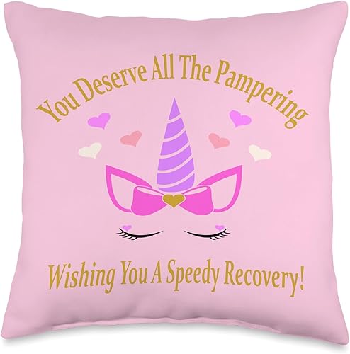 Funny You Mererve All The Pampering Best Wishes Well Gifts - Almohada de 16 x 16 pulgadas, multicolor