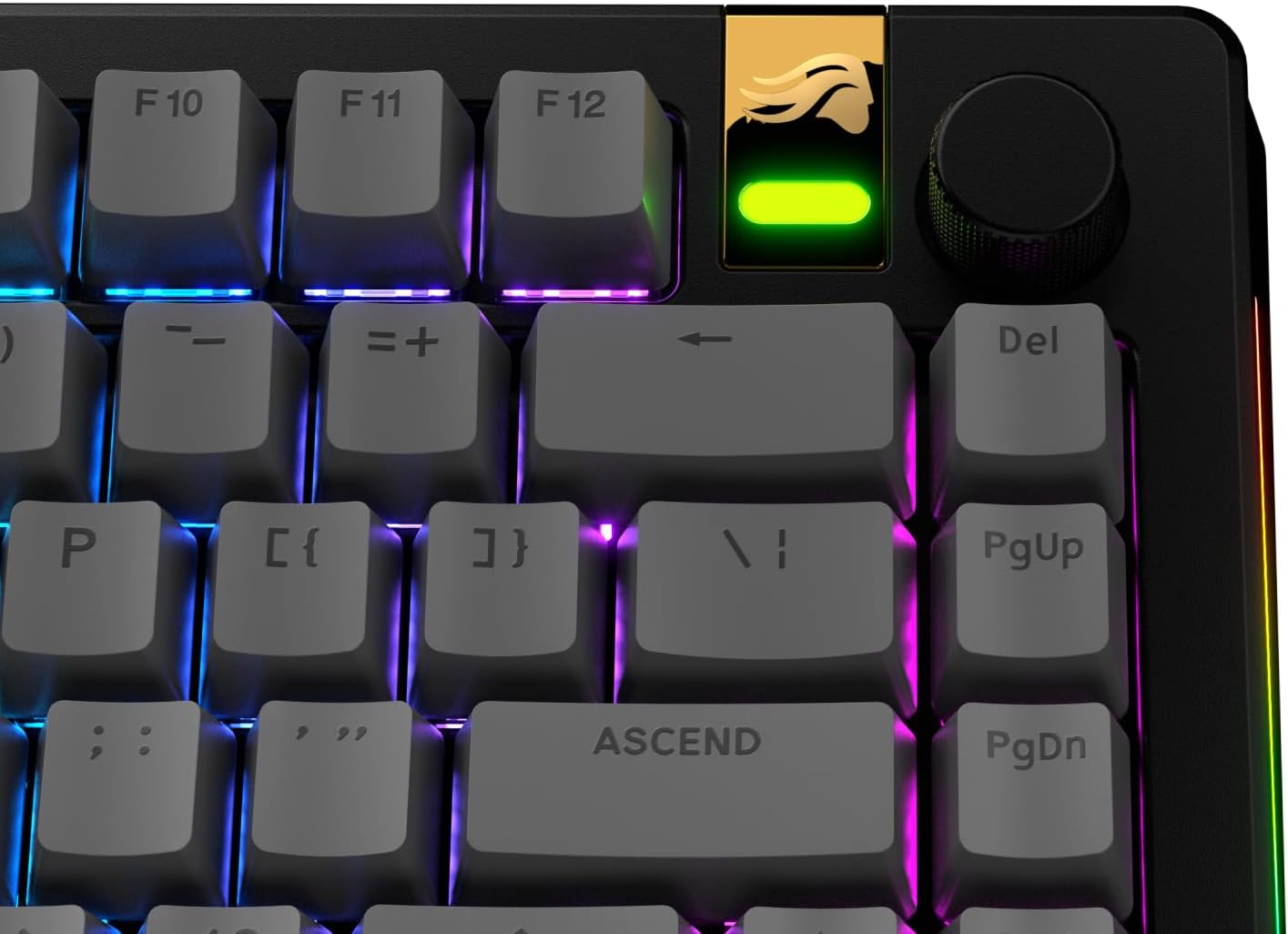 Glorious Gaming - GPBT Basics (PBT Keycaps), Armor Gray, No Fade Dye-Sublimated, for Custom Mechanical Keyboards, Fits 100%, 75% 65% 60%, Fits ANSI & ISO, Supports Windows & macOS - English (US)