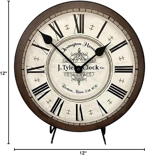 Miniatura 8 de Reloj de pared Vermont marrón, disponible en 8 tamaños, la mayoría de los tamaños se envían de 2 a 3 días, susurro silencioso.