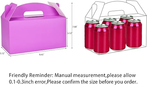 Miniatura 2 de HUAPRINT Cajas de regalo moradas grandes a granel, cajas a dos aguas paquete de 30 cajas de 9.45 x 5 x 5 pulgadas, cajas de regalo para fiesta de
