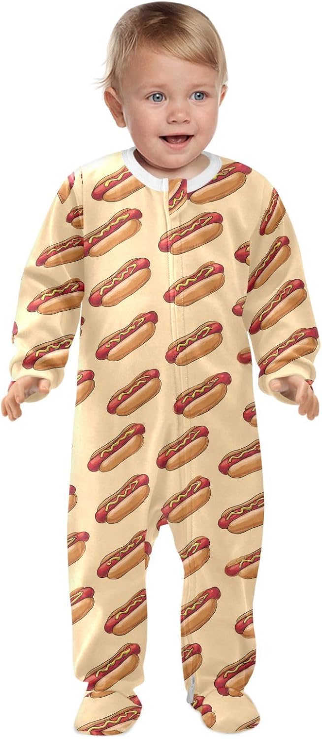 Dussdil Baby One-Piece Footies Newborn Rompers Pajamas Cotton Footed Pjs for Sleep Play Boys Girls - Image 2