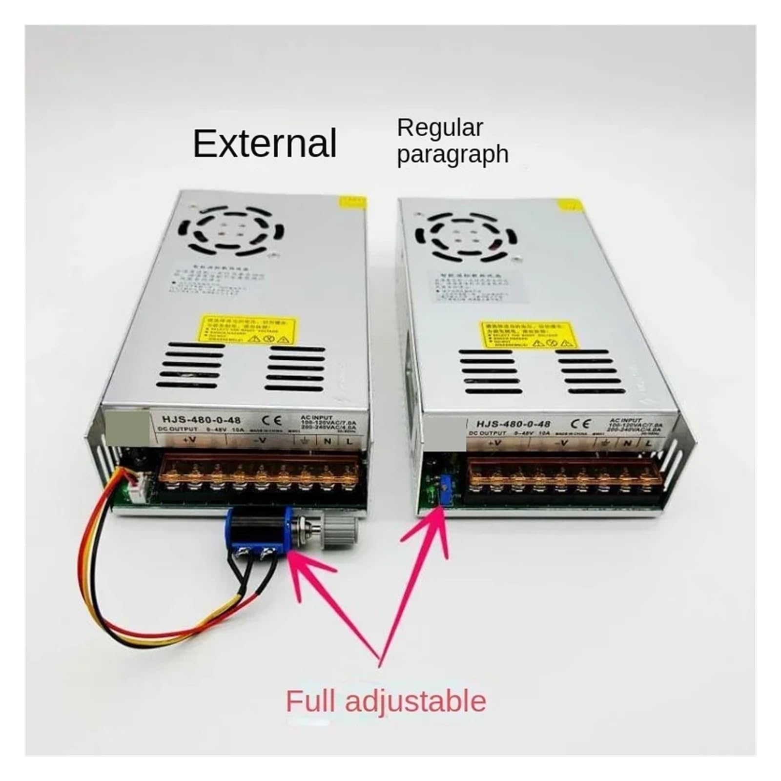 Alimentation d'énergie de commutateur 480W double affichage numérique