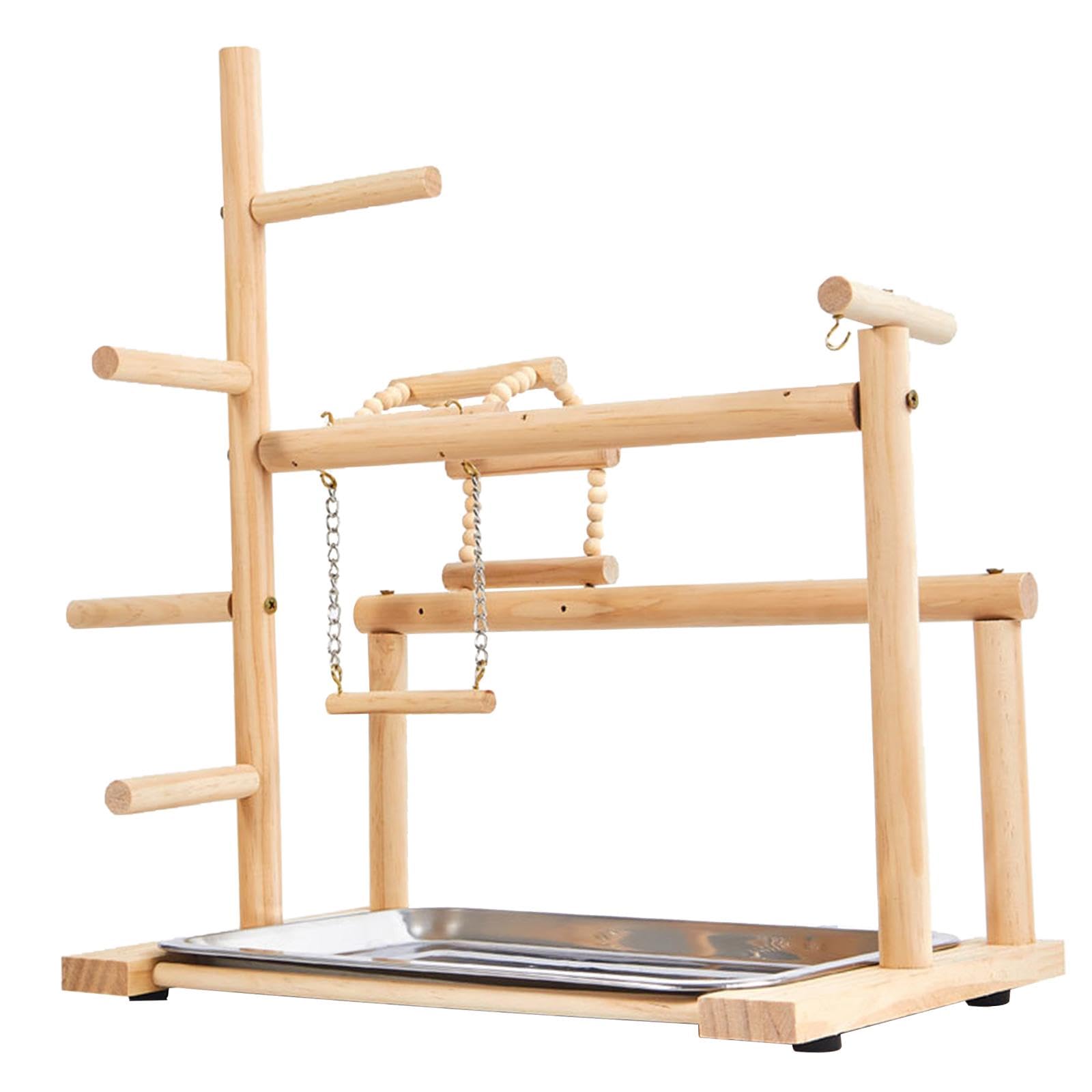 Parco giochi per pappagalli con vassoio giocattoli da masticare per pappagalli accessori gabbia pappagalli