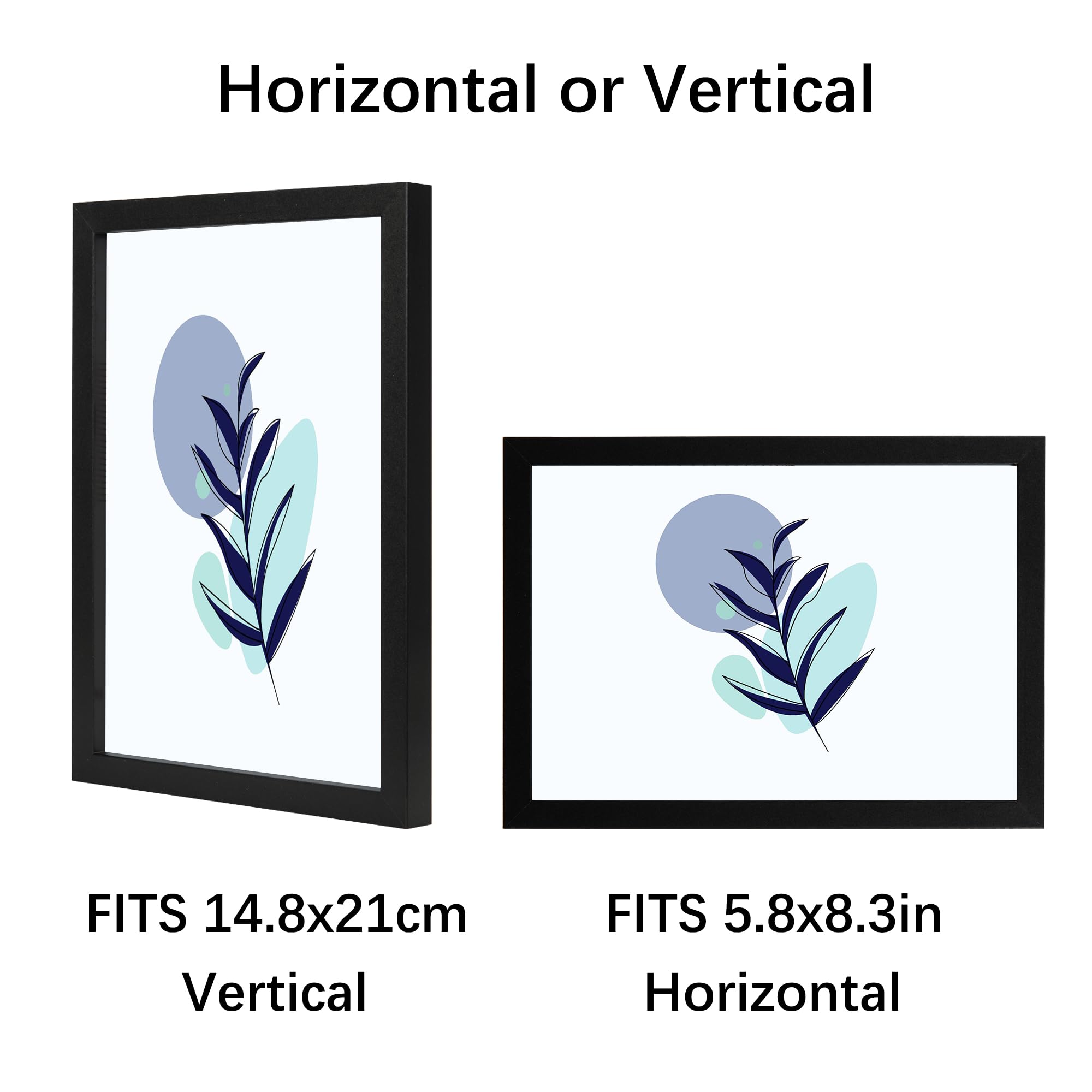 3 Pack A5 Frame Black, A5 Photo Frame, Black Picture Frames 21 X 14.8 cm - Image 4