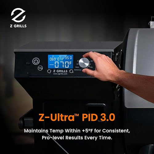 Miniatura 4 de Z GRILLS Ahumador eléctrico de pellets de madera con controlador PID 3.0, temperatura máxima de 450 F, parrilla y ahumador 8 en 1, área de cocción