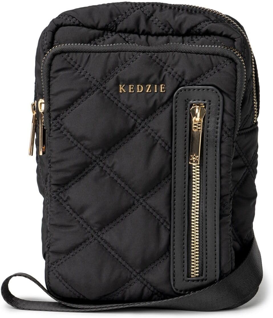 KEDZIE Quilted Puffer Crossbody Bag for Women Shoulder Lightweight Small Handbag