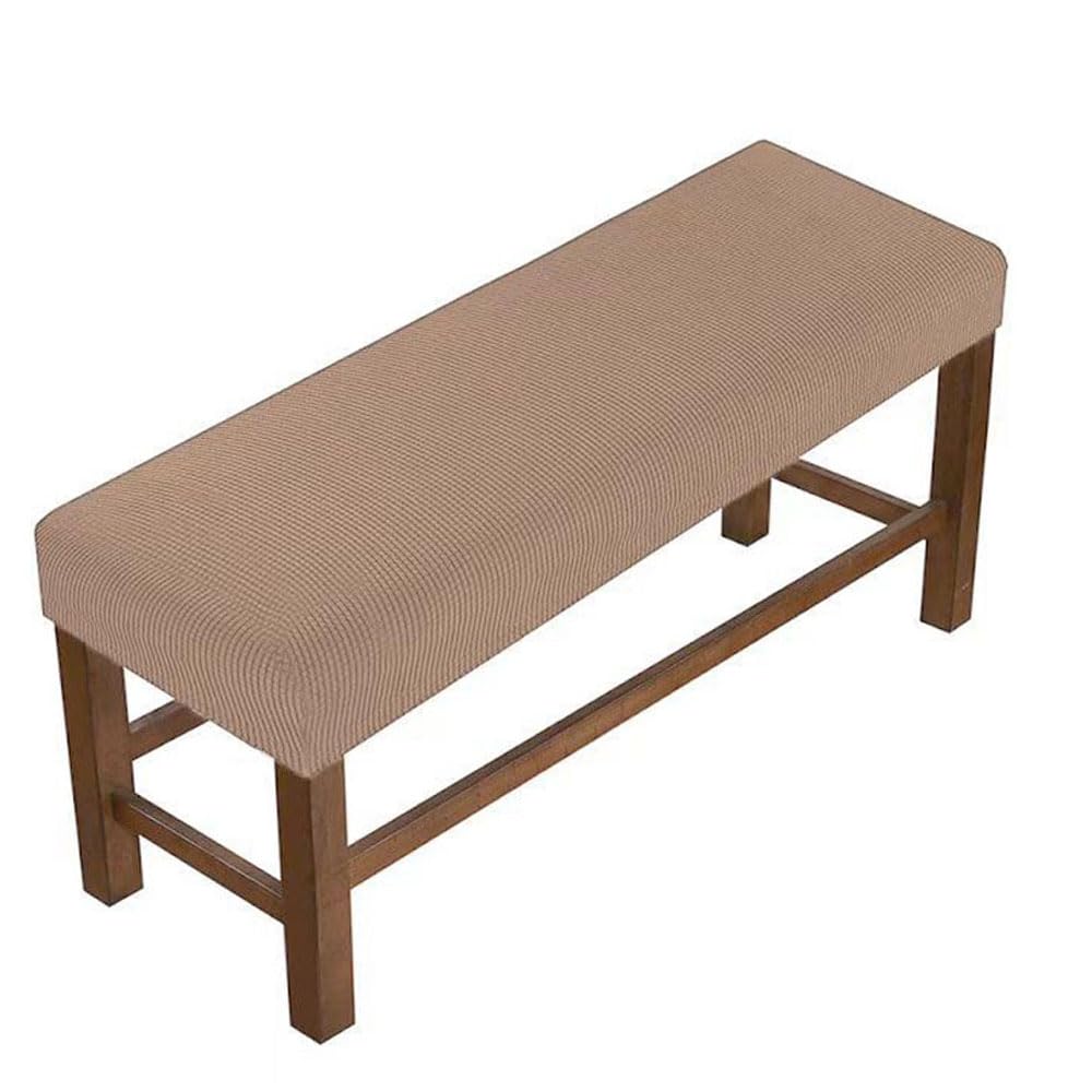 Anti-Slip Bench Cover, Durable Fabric Long Chair Cover, Suitable for Home Furniture (coffee,L60-85*W35-50*H20cm)