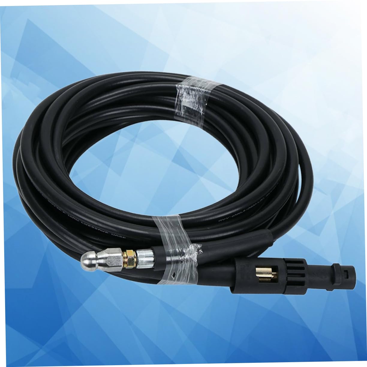 Happyyami 15m Manguera De Limpieza De Desagües Herramienta De Lavado Presión Flexible y Resistente Para Limpieza De Tuberías y Desagües Para Coches y Uso Doméstico