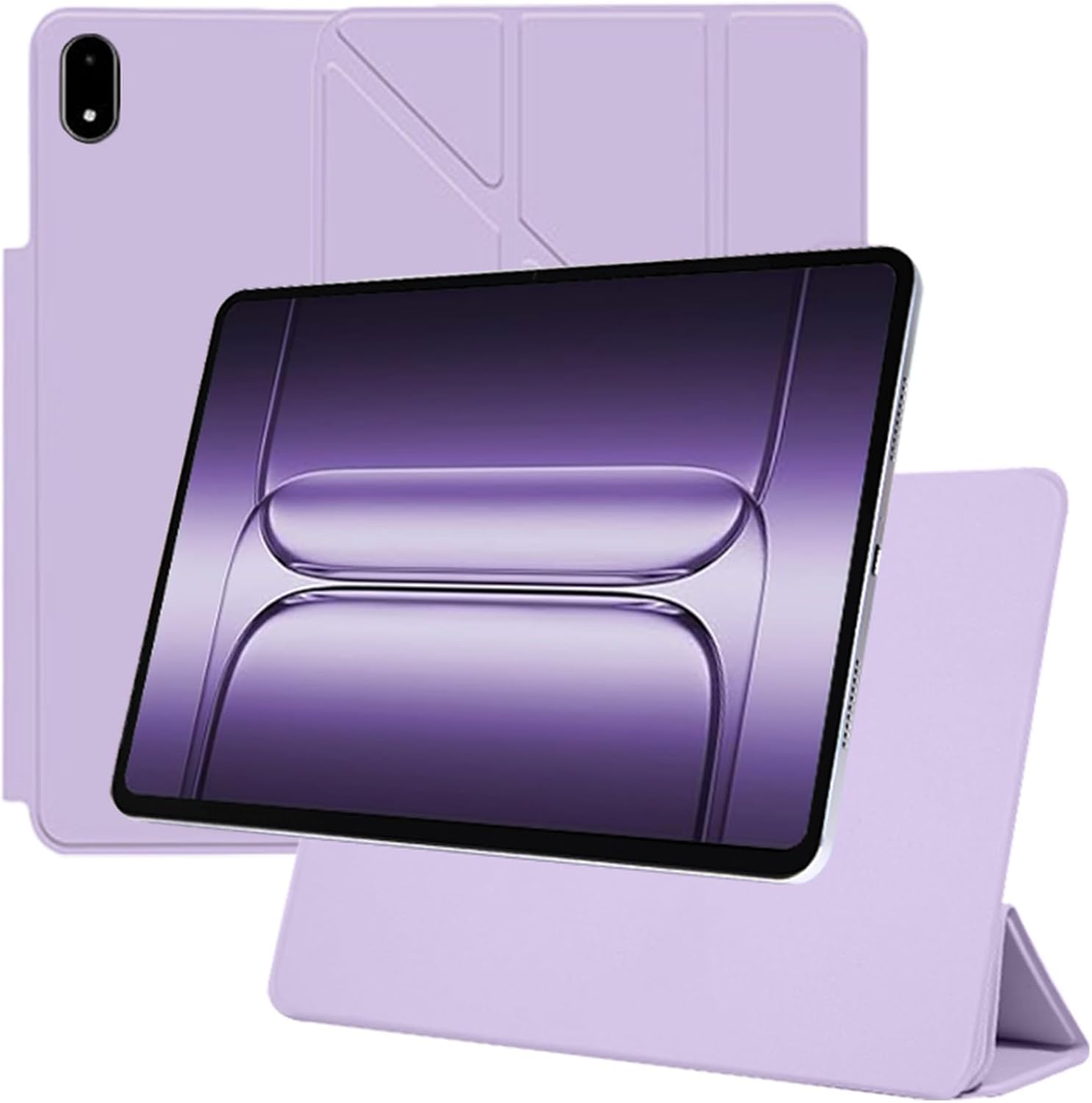 Case for OnePlus Pad 3 – 13.2Inch Slim Magnetic Stand Cover, PU Leather, Full Protection, Anti-Scratch, Dirt-Resistant, Lightweight[Purple]