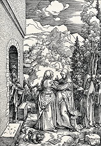 Tableau la Visitation d'Albrecht Dürer affiche de décoration 60x90