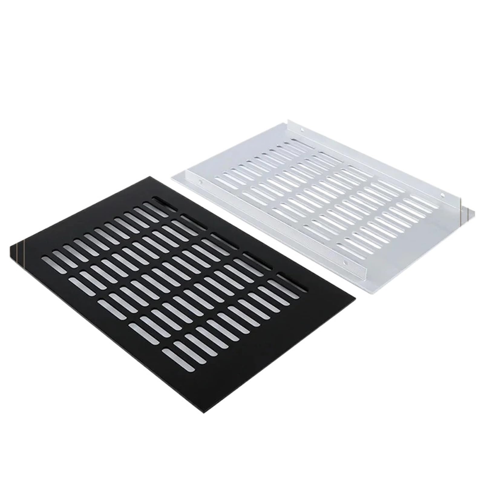 Ventilation Grilles 1pc for Wardrobe Shoe Cabinet Closet Furniture Ventilator Mesh Rectangular Air Vent Cover Aluminum Alloy(White 200x250mm)