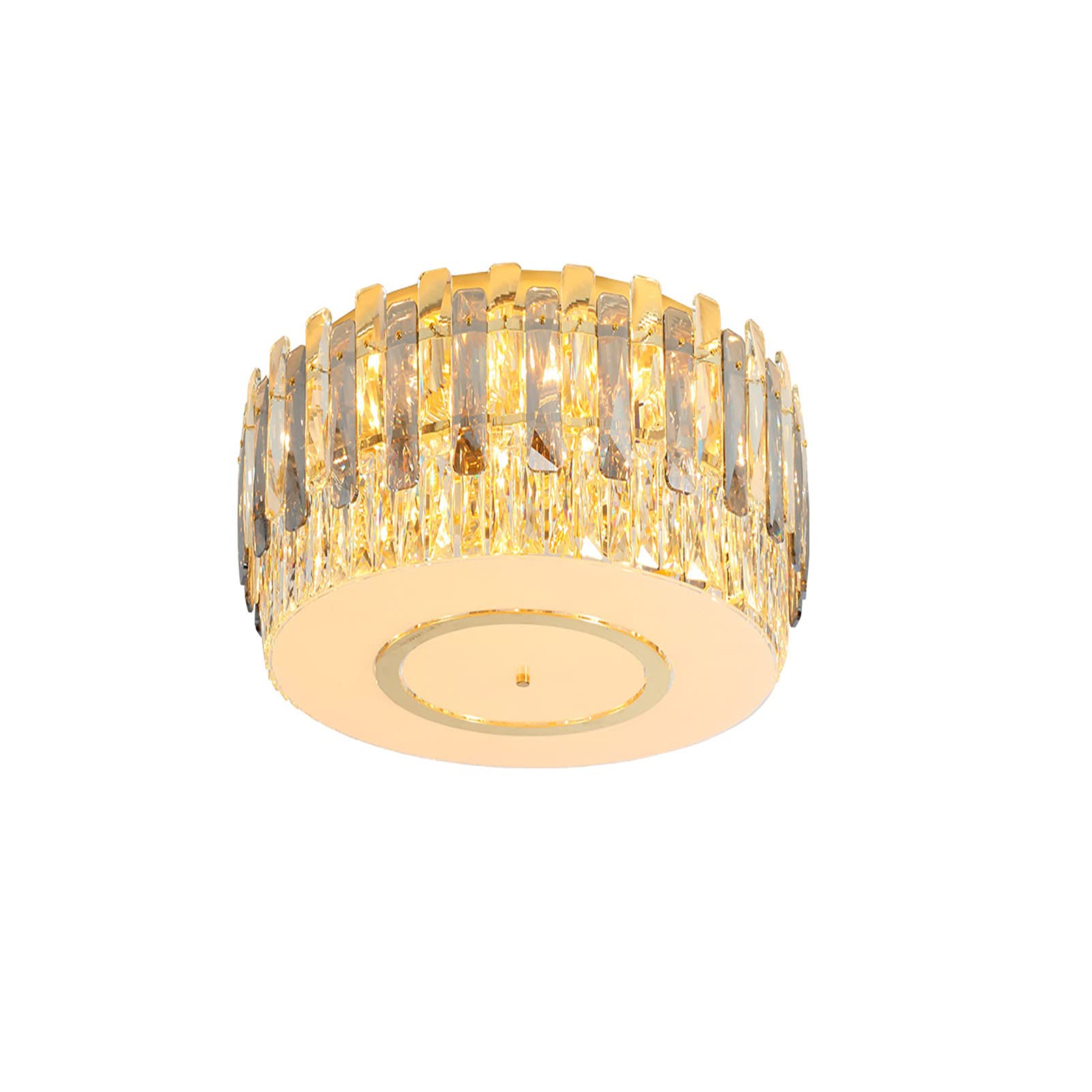 Lustre en cristal moderne dorure chaleureuse pour illuminer vos moments en famille