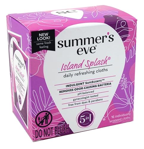 Summers Eve - Paños de limpieza de 16 unidades Island Splash (paquete de 6)