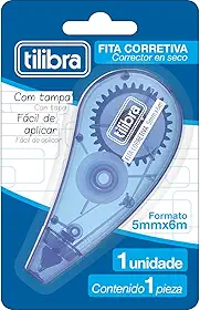 Fita Corretiva 5mmx6m Azul