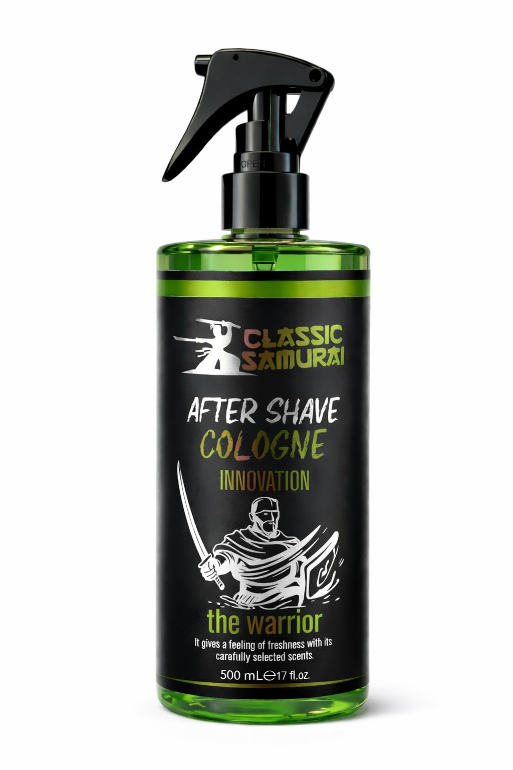 After Shave Barber Cologne Innovation Mens Eau de Cologne The Warrior 500mL-17 fl oz
