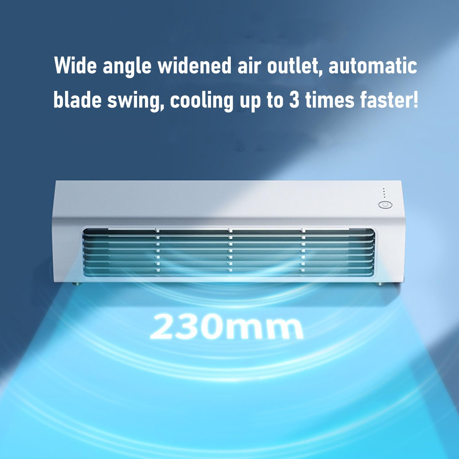 Zopsc Ventilador de refrigeración de torre compacto, ventilador de escritorio de pie USB ajustable de 3 velocidades, para oficina en casa con opción de montaje en pared, brisa suave para el verano