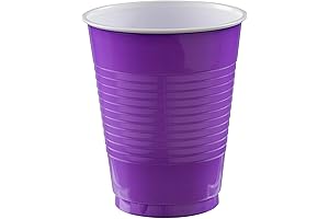 Purple Party Perfection: 18oz Double Stacked Solo Cups (50-Pack)