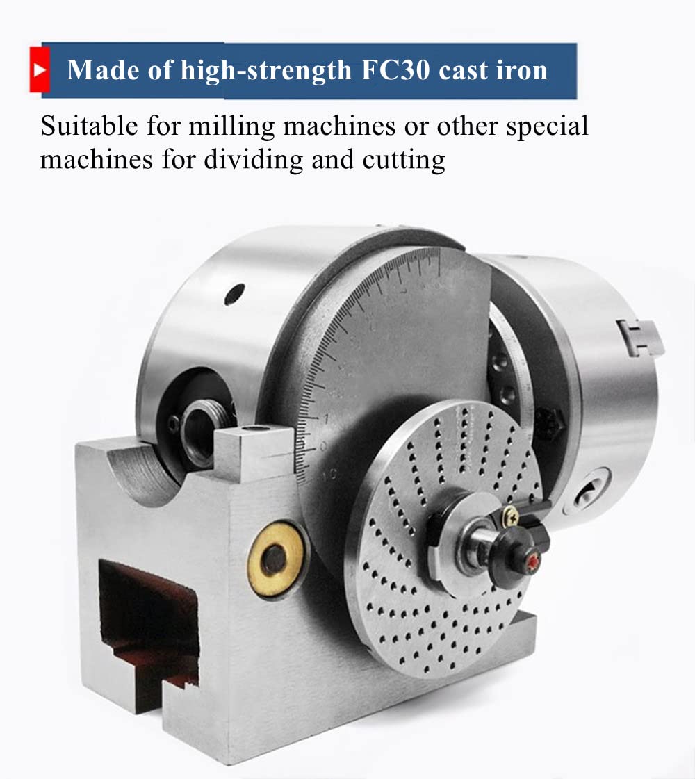 Buy DCHOUSE Dividing Head BS0 5 inch Precision Horizontal Dividing