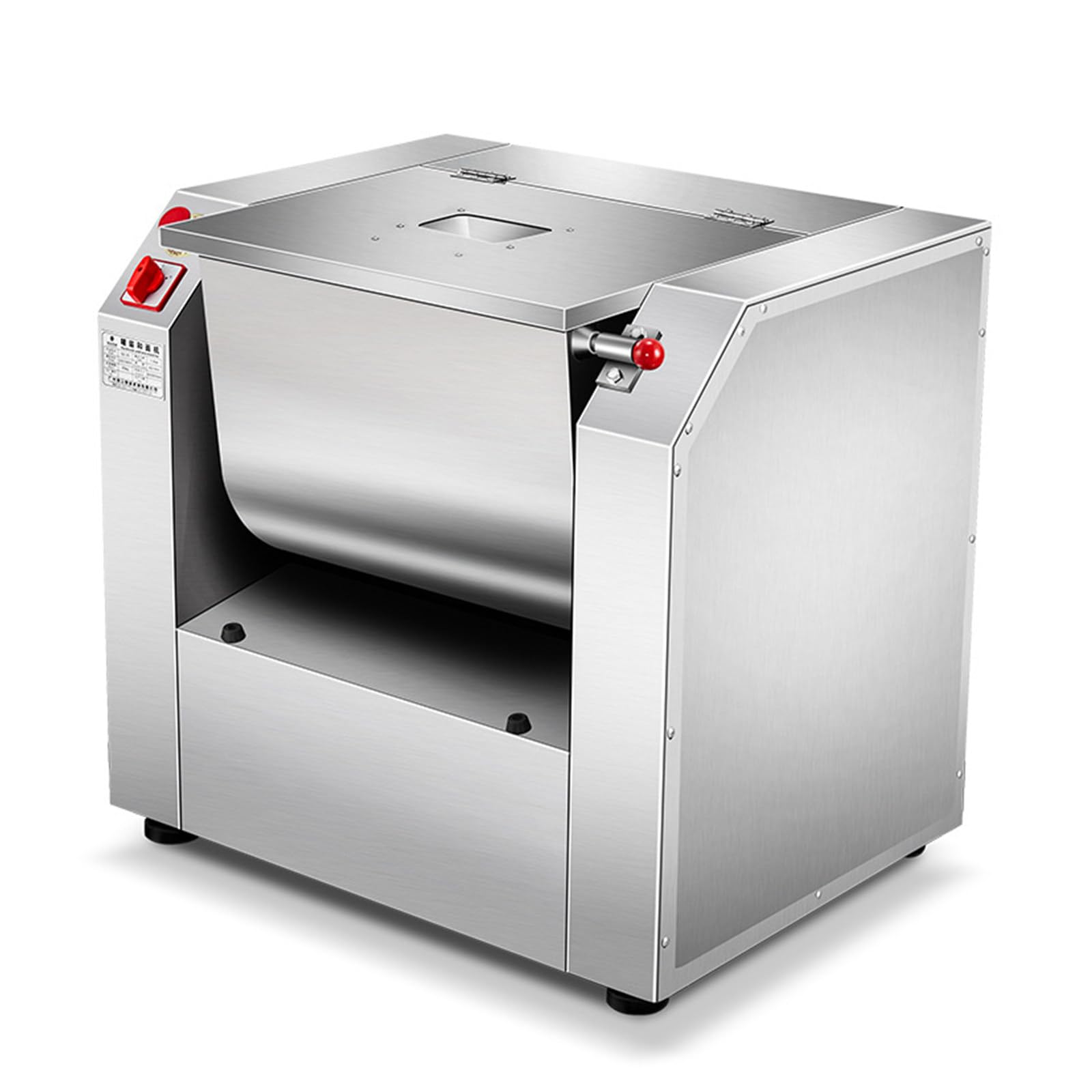 FRANREADER Mixers for Baking Large Capacity – 25kg Commercial Dough Mixer – Tilt Bowl for Easy Dough Release – No Dead Corners, Quick Rinse – For Bun Shop, Central Kitchen 7.5kg
