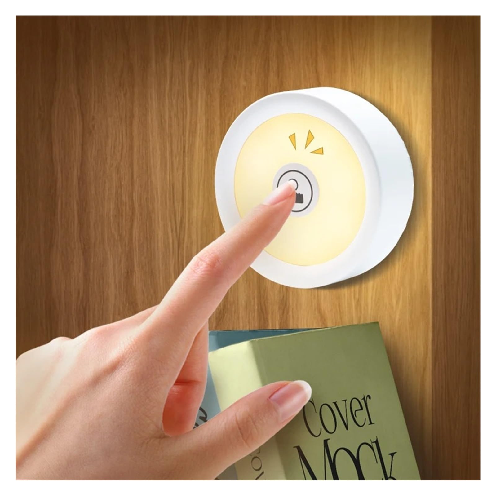 Nachtlicht Mit Berührungssensor, Wiederaufladbare LED-Unterschrankbeleuchtung, Magnetische Saugnapf-Nachtlampe For Den Schrankraum Bewegungsmelder