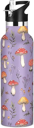 Miniatura 7 de Lightning Rose Gold Leak Proof & BPA Free Sports Insulated Water Bottle With Straws Leak-proof Hot & Cold Double Walled for Sport Gym Outdoor Travel