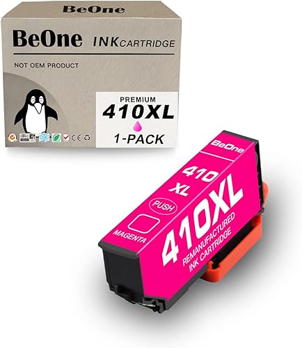 Miniatura 7 de BeOne Cartuchos de tinta remanufacturados de repuesto para Epson 410XL 410 XL T410 T410XL para usar con impresora Expression XP-7100 XP-830 XP-640